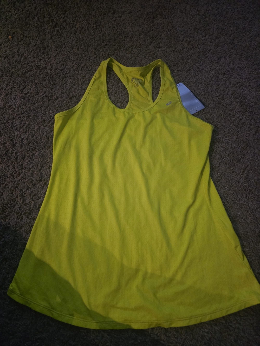 Asics Neon Yellow Racerback Tank